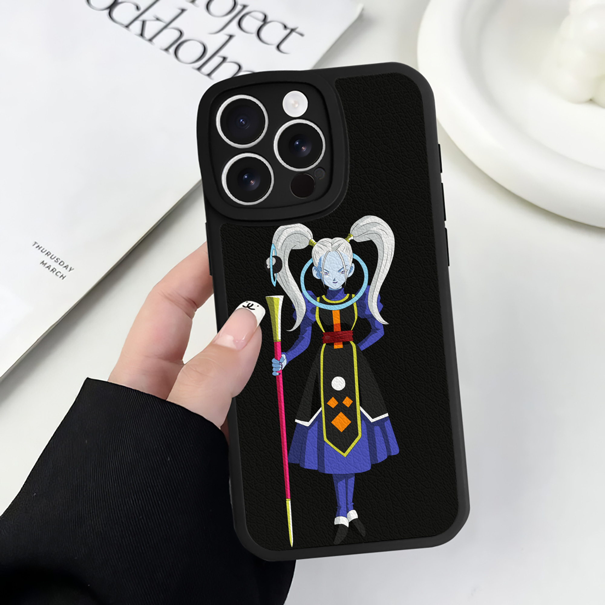 （画像用） ドラゴンボール DRAGON BALL 【iPhone 16シリーズ対応】シリコンスマホケース（レザー調） 材質：シリコン